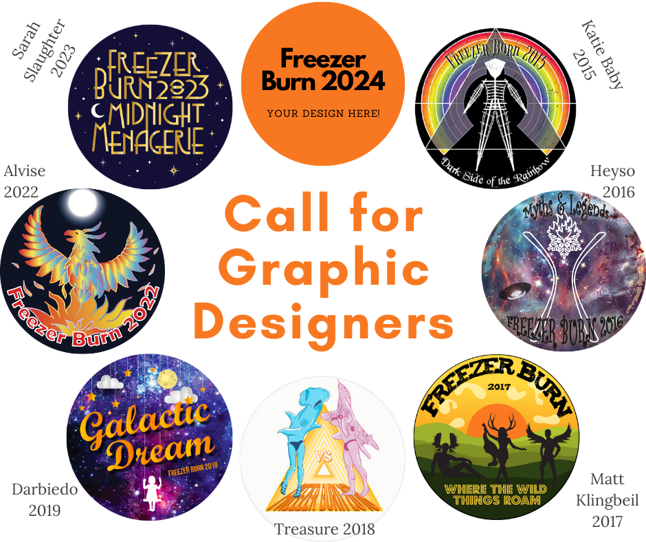 CALL FOR GRAPHIC DESIGNERS: Freezer Burn 2024 Official Sticker Designer Needed - Cover Image